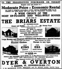 Briars Estate advertisement H&SLO 15-05-1937